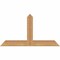 Ekena Millwork Portland Timber Gable Bracket, Western Red Cedar, 36"W x 19"H x 1 1/2"D x 3 1/2"F, 13/12 Pitch GBW036X19X0204POR00SWR - alternate 1
